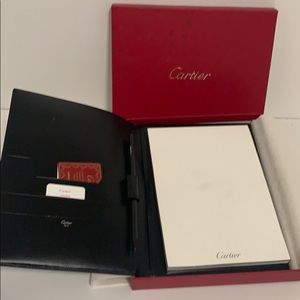 Cartier leather notebook NWOT